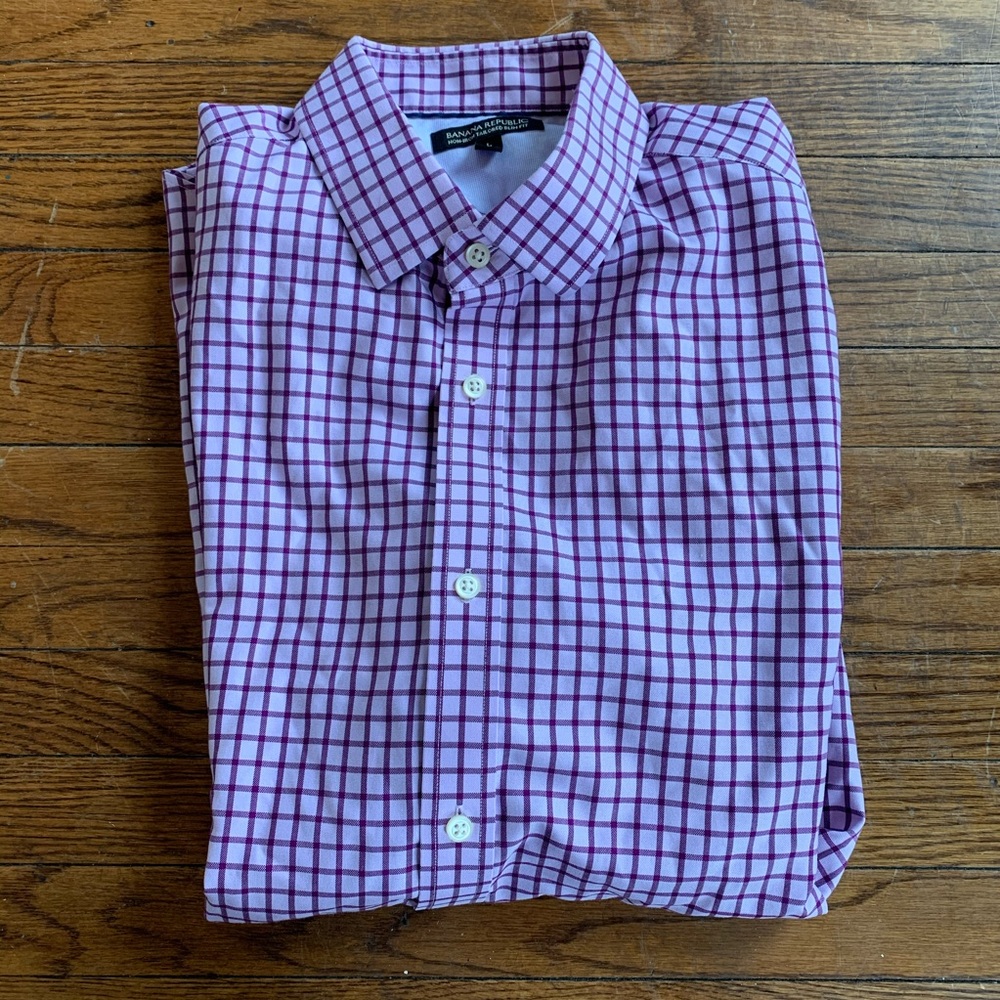 Banana republic men’s slim dress shirt large